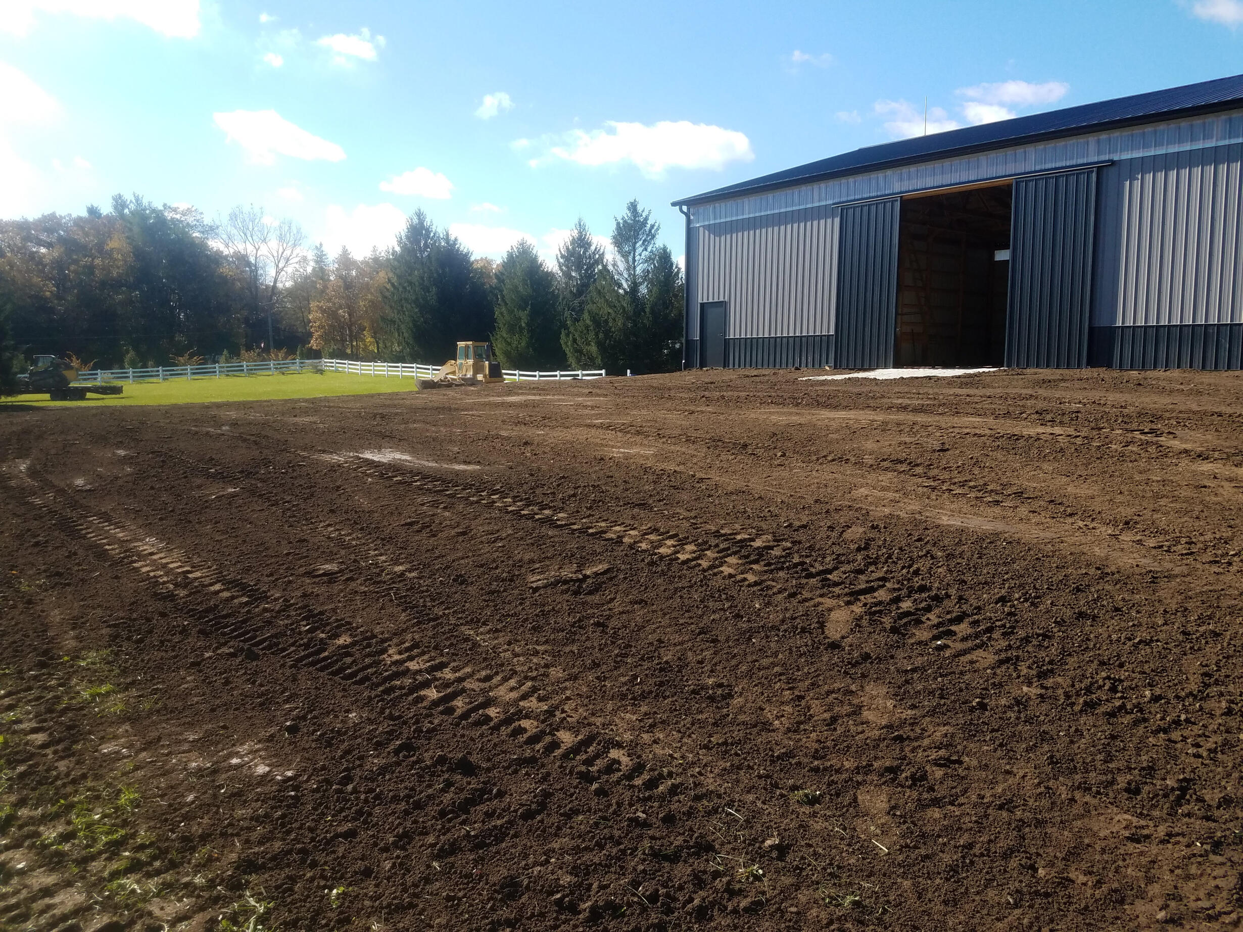 land grading site leveling drainage control Columbia TN Williamson County